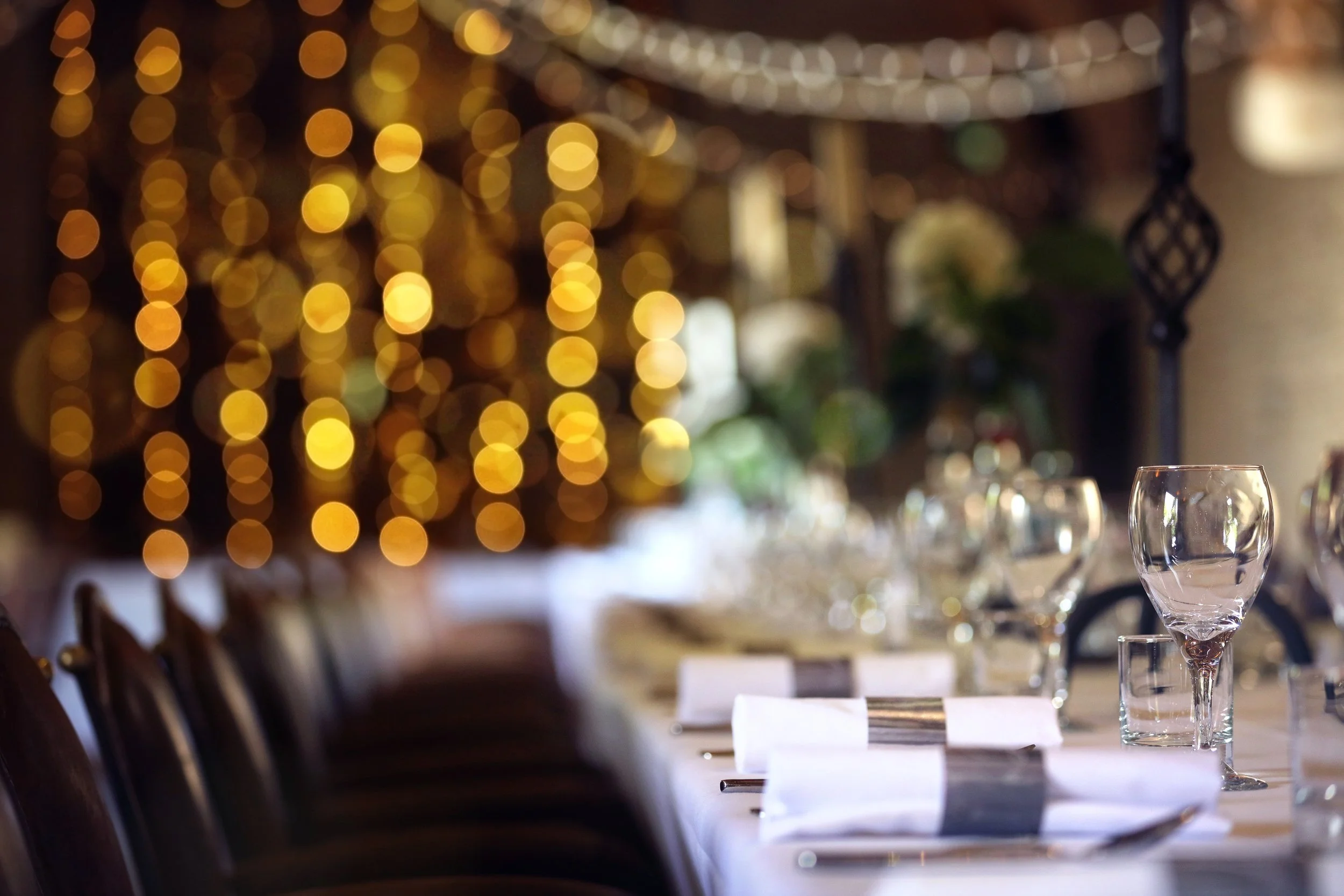 A wedding setting at FinePrint, Calgary Herald Building